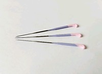 Иглы с лавандово-розовой ручкой 42 с 2 насечками